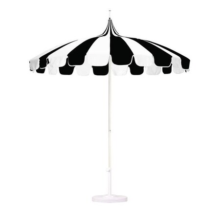 California Umbrella California Umbrella SMPT852174PD-0408-SA 6 ft. Bronze Pole and Sunbrella Spectrum Cilantro Umbrella; Round; Black SMPT852174PD-0408-SA
